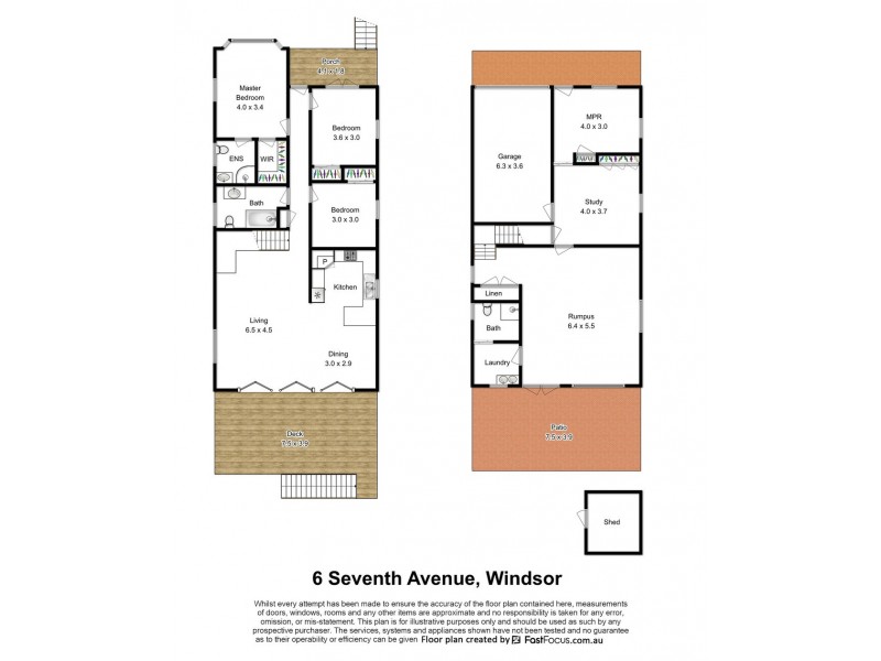 6 Seventh Avenue, Windsor QLD 4030 Floorplan