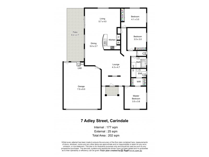7 Adley Street, Carindale QLD 4152 Floorplan