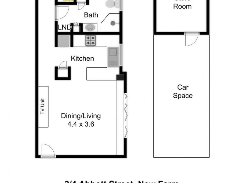 3/4 Abbott Street, New Farm QLD 4005 Floorplan