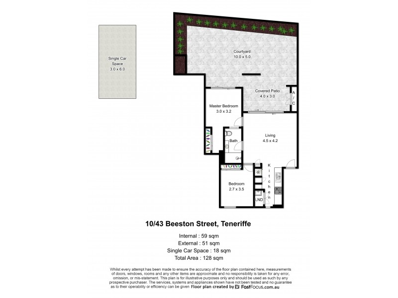10/41-43 Beeston Street, Teneriffe QLD 4005 Floorplan