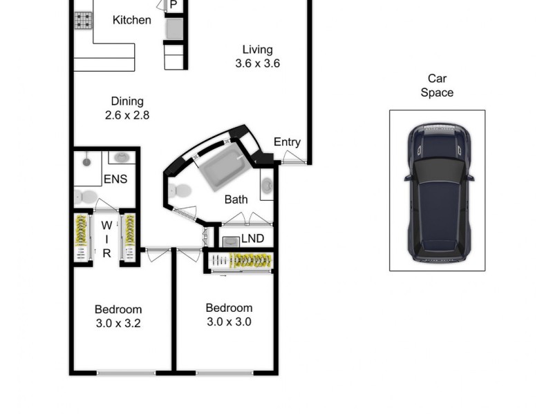 27/52 Beeston Street, Teneriffe QLD 4005 Floorplan