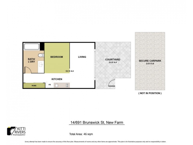14/691 Brunswick Street, New Farm QLD 4005 Floorplan