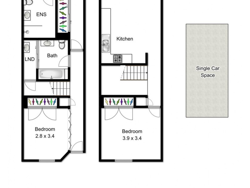 32/36 Vernon Terrace, Teneriffe QLD 4005 Floorplan