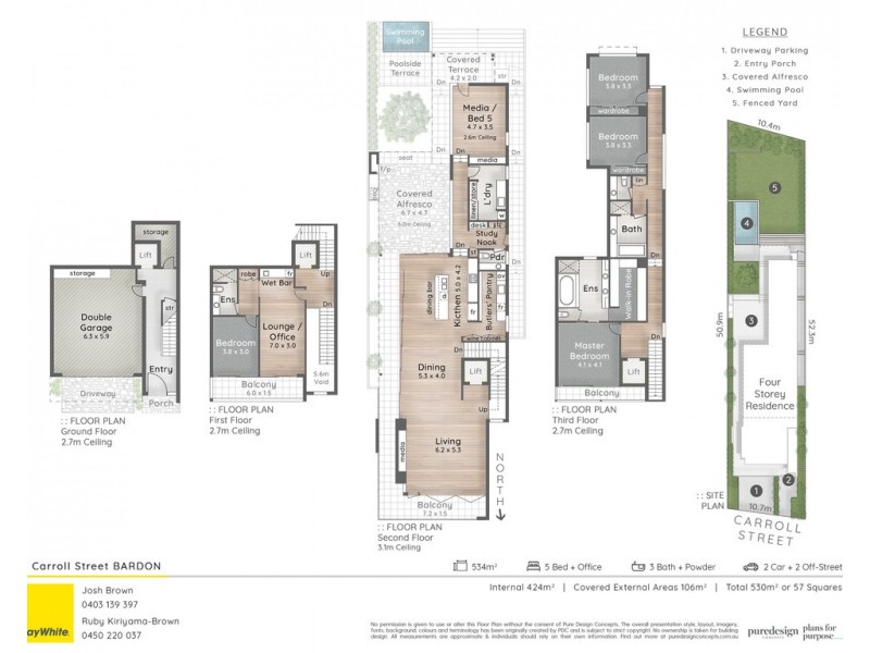38 Carroll Street, Bardon QLD 4065 Floorplan