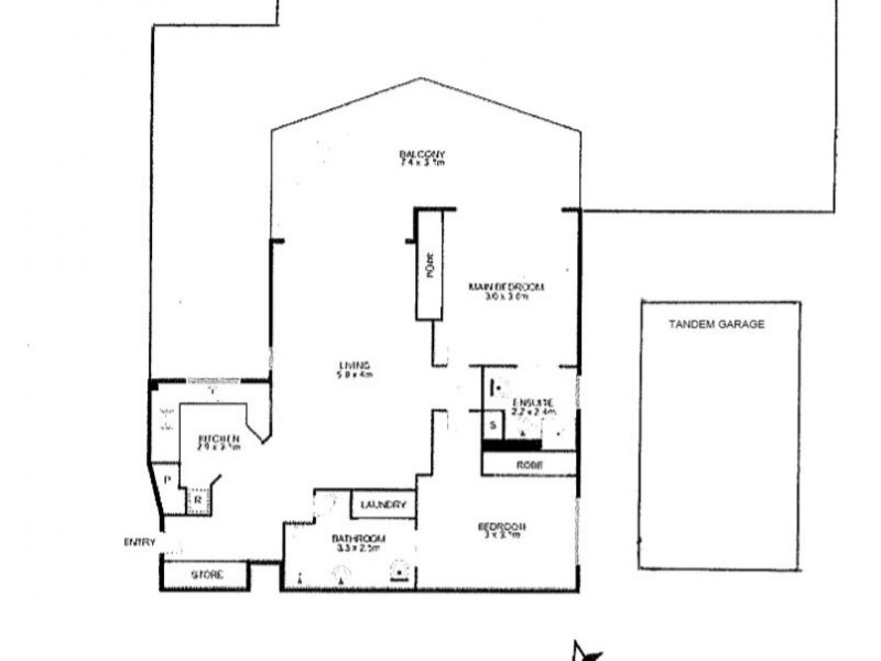 1/289 Harcourt Street, Teneriffe QLD 4005 Floorplan