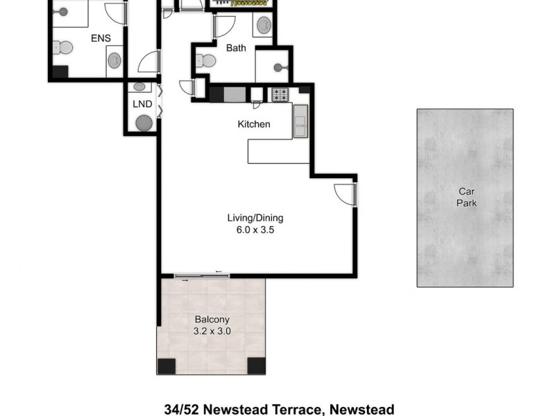 34/52 Newstead Terrace, Newstead QLD 4006 Floorplan