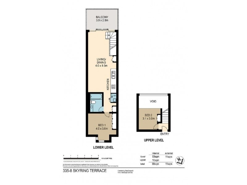 335/8 Skyring Terrace, Teneriffe QLD 4005 Floorplan