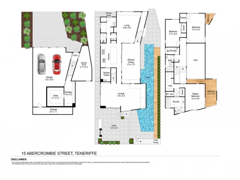 15 Abercrombie Street, Teneriffe QLD 4005 Floorplan