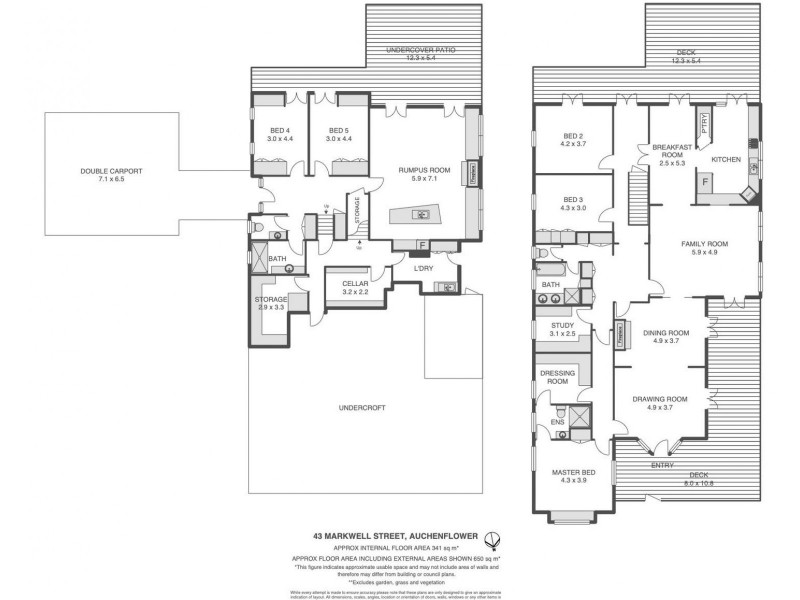 43 Markwell Street, Auchenflower QLD 4066 Floorplan