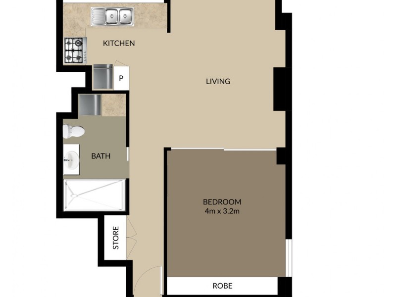 146/79 Moray Street, New Farm QLD 4005 Floorplan