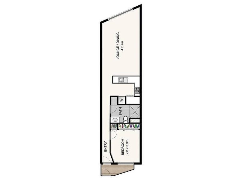 28/241 Arthur St, Teneriffe QLD 4005 Floorplan