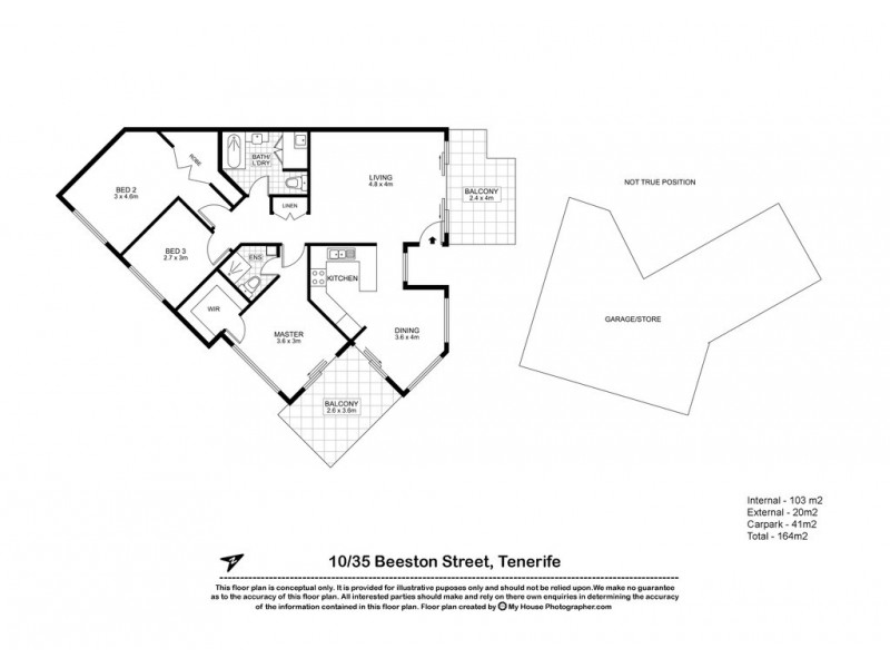 10/35 Beeston Street, Teneriffe QLD 4005 Floorplan