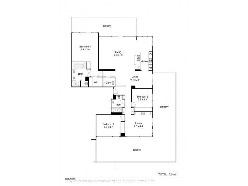 1442/22 Refinery Parade, New Farm QLD 4005 Floorplan