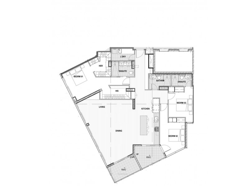 502/109 Commercial Road, Teneriffe QLD 4005 Floorplan