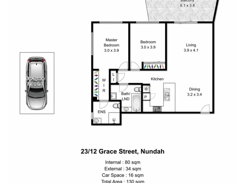 23/12 Grace Street, Nundah QLD 4012 Floorplan