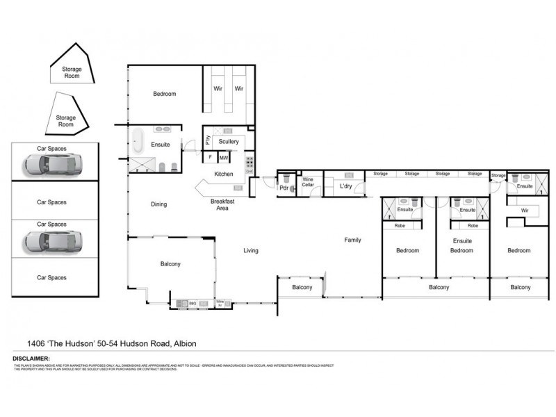 1406/50-54 Hudson Road, Albion QLD 4010 Floorplan