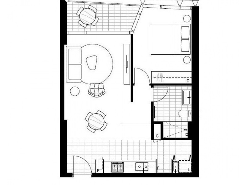 810/550 Queen Street, Brisbane City QLD 4000 Floorplan