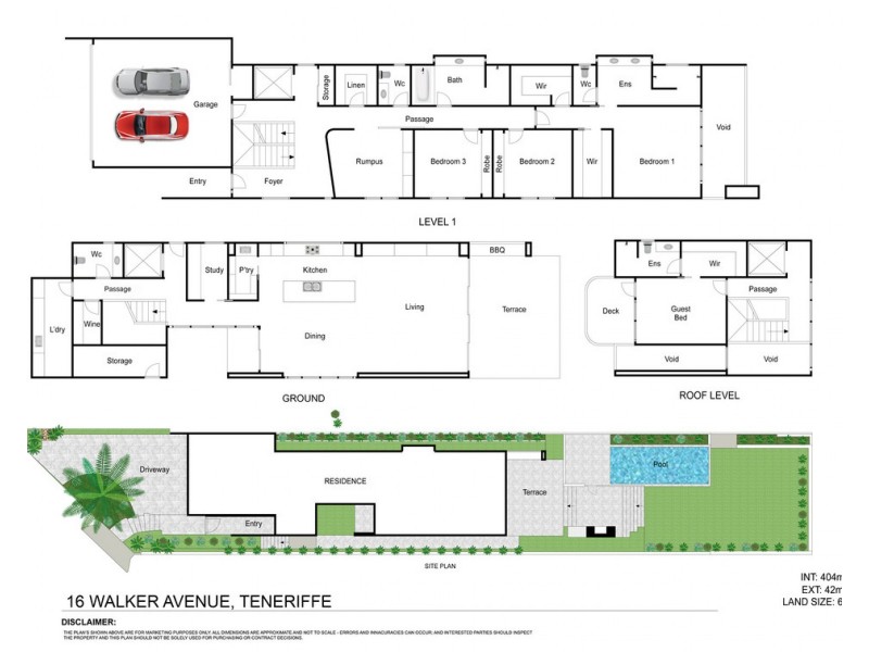 16 Walker Avenue, Teneriffe QLD 4005 Floorplan
