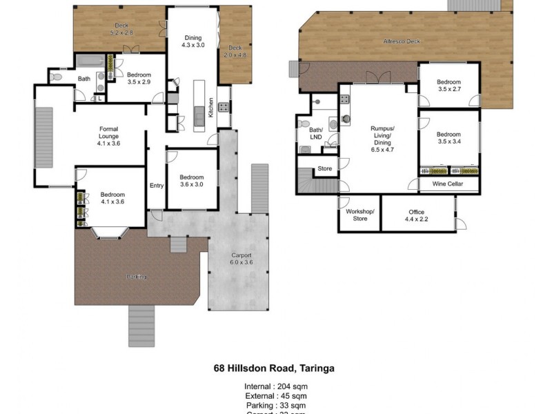 68 Hillsdon Road, Taringa QLD 4068 Floorplan