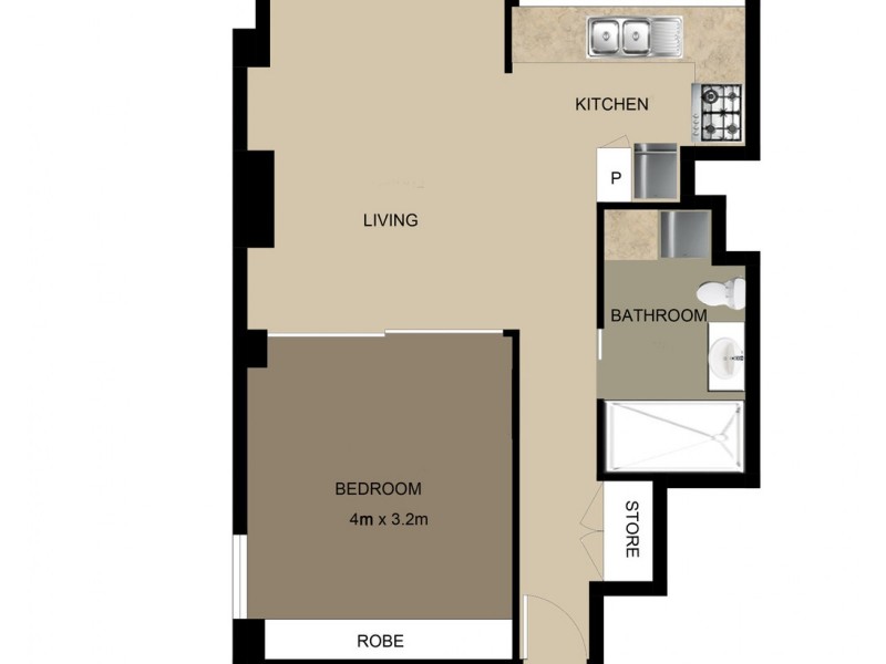 245/79 Moray Street, New Farm QLD 4005 Floorplan