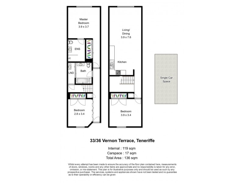 33/36 Vernon Terrace, Teneriffe QLD 4005 Floorplan