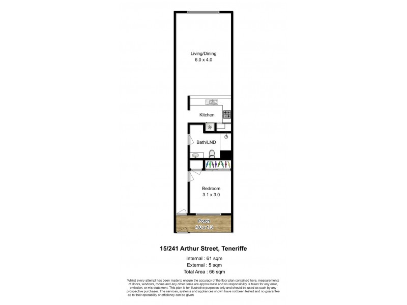 15/241 Arthur Street, Teneriffe QLD 4005 Floorplan