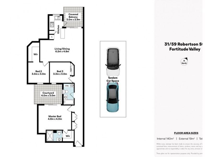 31/59 Robertson Street, Fortitude Valley QLD 4006 Floorplan