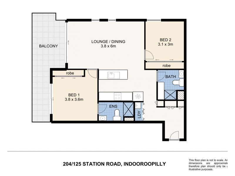 204/125 Station Road, Indooroopilly QLD 4068 Floorplan