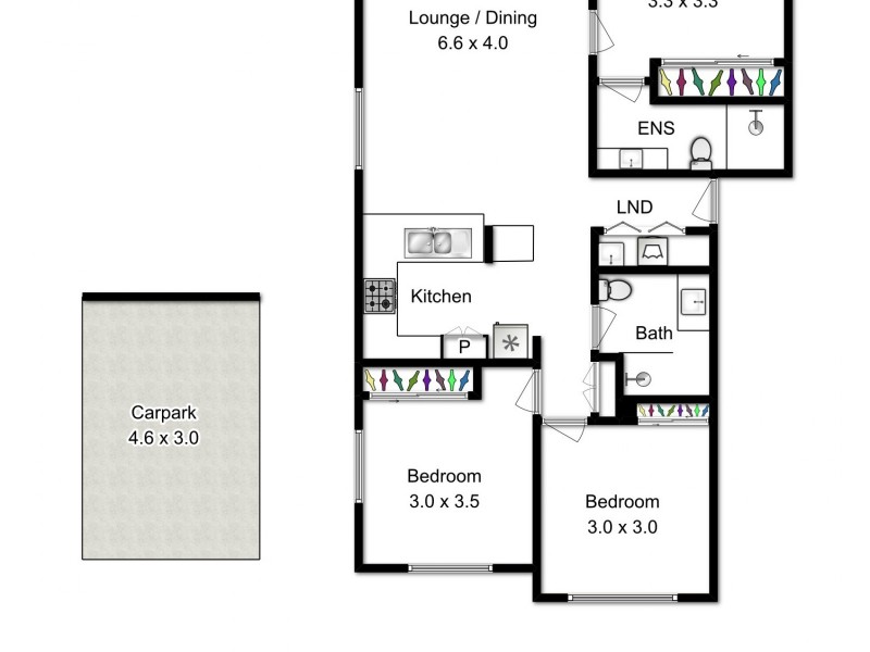 15/70 Norman Crescent, Norman Park QLD 4170 Floorplan