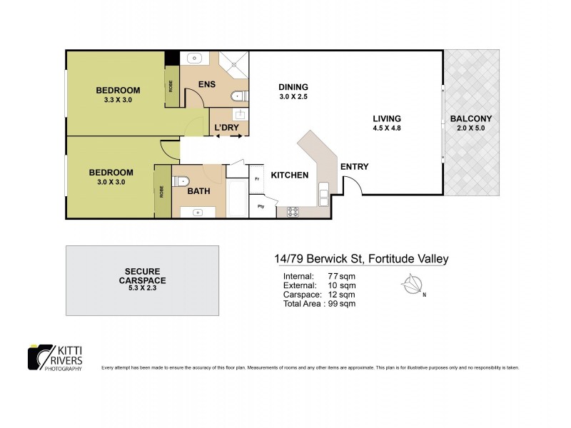 14/79 Berwick Street, Fortitude Valley QLD 4006 Floorplan