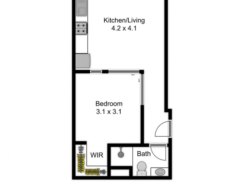 11502/8 Harbour Road, Hamilton QLD 4007 Floorplan