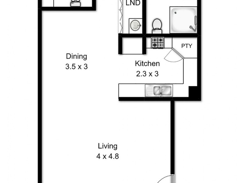 7/175 Merthyr Road, New Farm QLD 4005 Floorplan