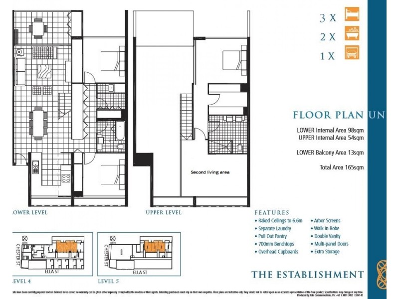 Level 4/1 Ella Street, Newstead QLD 4006 Floorplan
