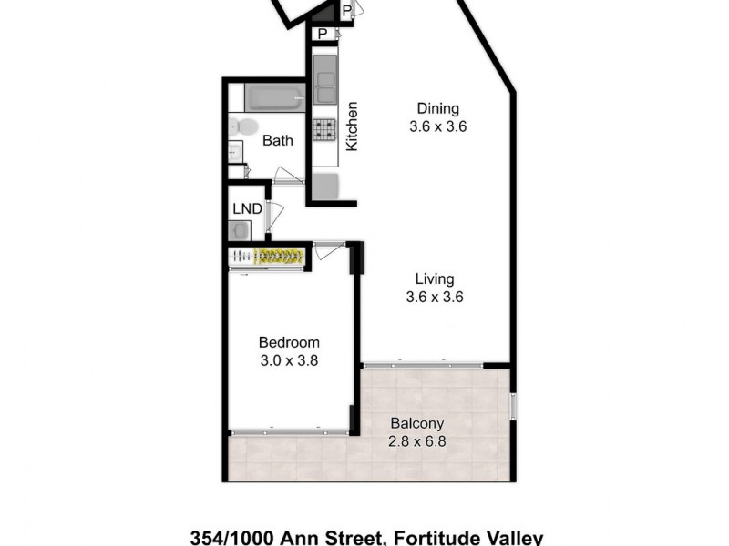 354/1000 Ann Street, Fortitude Valley QLD 4006 Floorplan