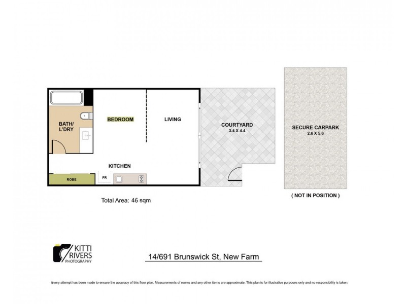 14/691 Brunswick Street, New Farm QLD 4005 Floorplan