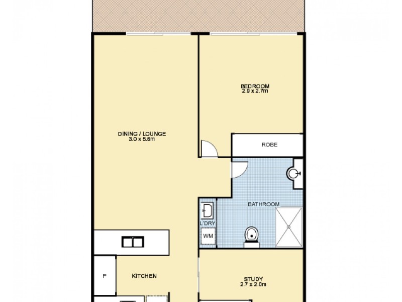 2105/8 Lochaber Street, Dutton Park QLD 4102 Floorplan