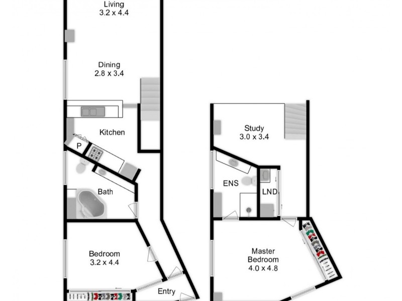 38/241 Arthur Street, Teneriffe QLD 4005 Floorplan