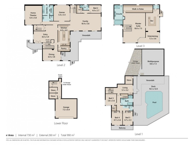 7 Satinwood Court, Bardon QLD 4065 Floorplan