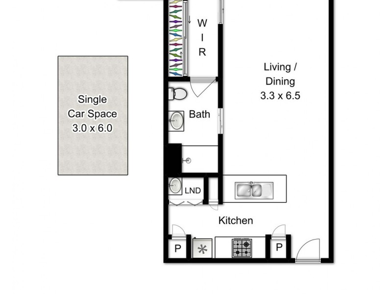309/16 Masters ST, Newstead QLD 4006 Floorplan