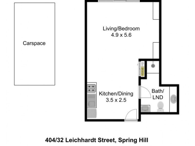 404/32 Leichhardt Street, Spring Hill QLD 4000 Floorplan