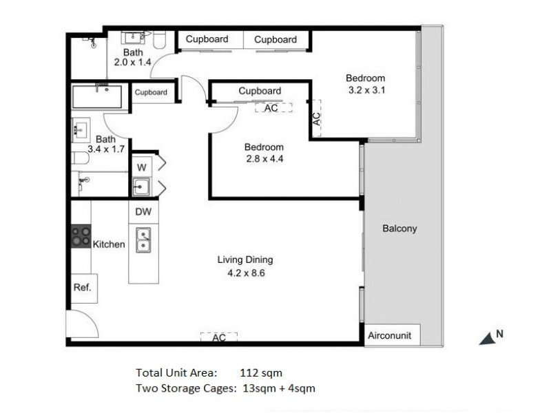 4017/37c Harbour Road, Hamilton QLD 4007 Floorplan