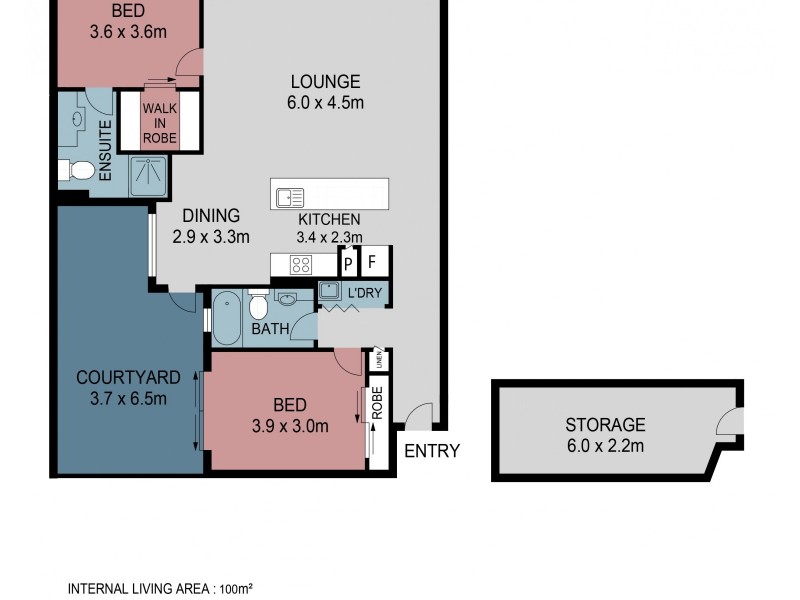 2/21 Florence Street, Teneriffe QLD 4005 Floorplan