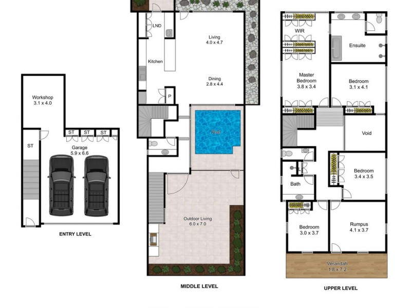 310 Harcourt Street, Teneriffe QLD 4005 Floorplan