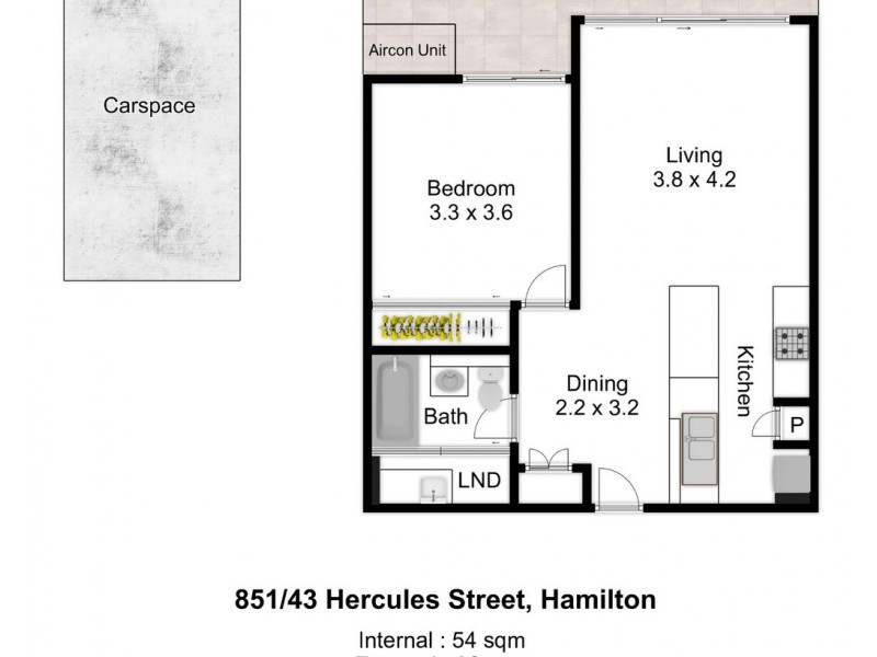 851/43 Hercules Street, Hamilton QLD 4007