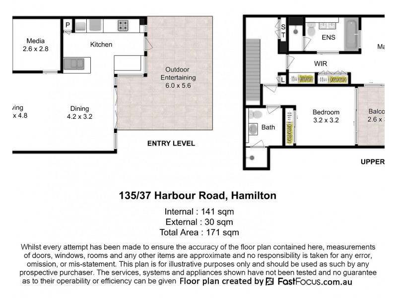 135/37 Harbour Road, Hamilton QLD 4007 Floorplan