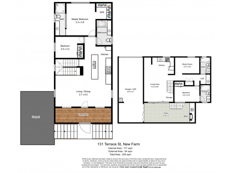 131 Terrace Street, New Farm QLD 4005 Floorplan