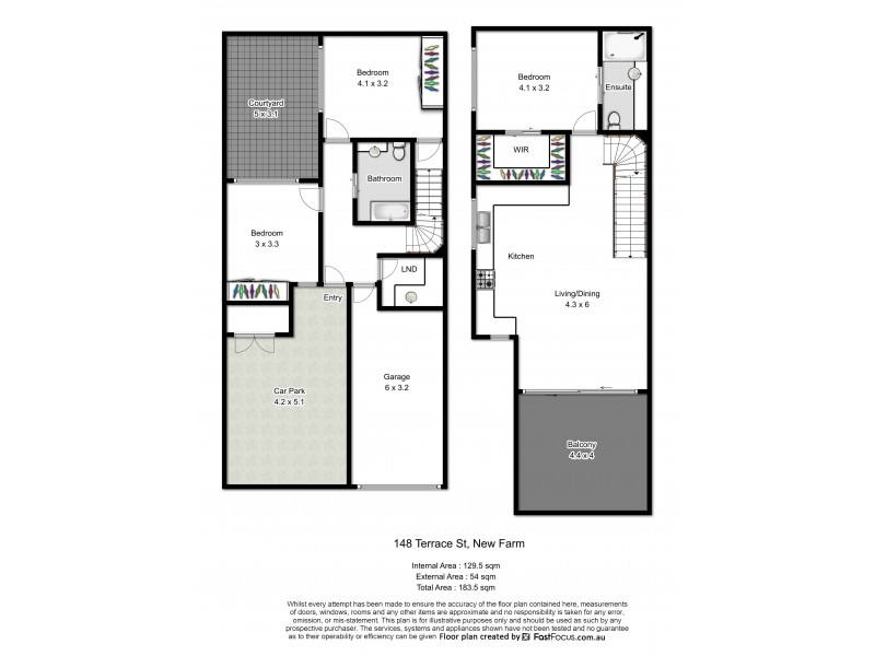148 Terrace Street, New Farm QLD 4005 Floorplan