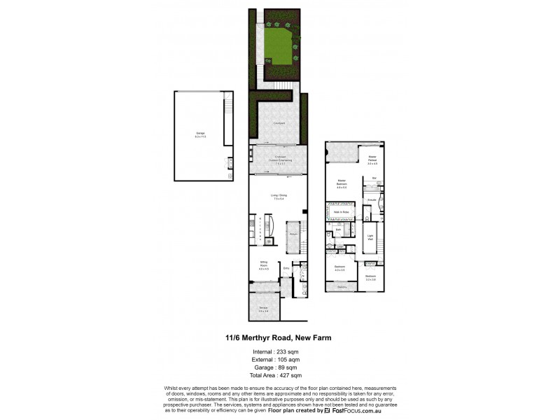 11/6 Merthyr Road, New Farm QLD 4005 Floorplan