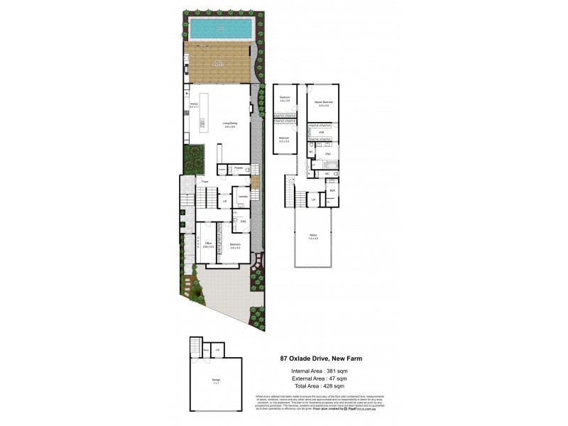 87 Oxlade Drive, New Farm QLD 4005 Floorplan