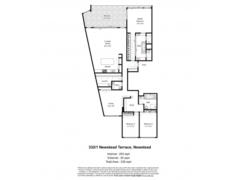 332/1 Newstead Terrace, Newstead QLD 4006
